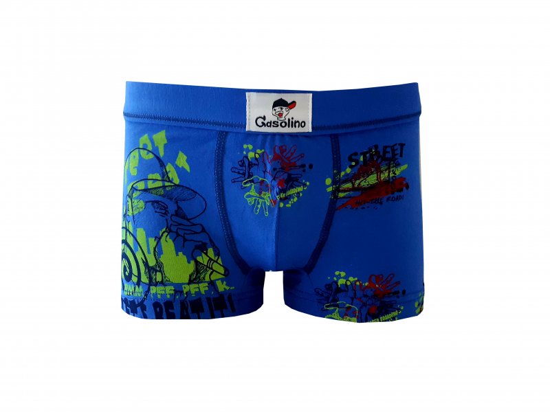 Gasolino boxerky chlapecké 1654 modré | Vermali.cz